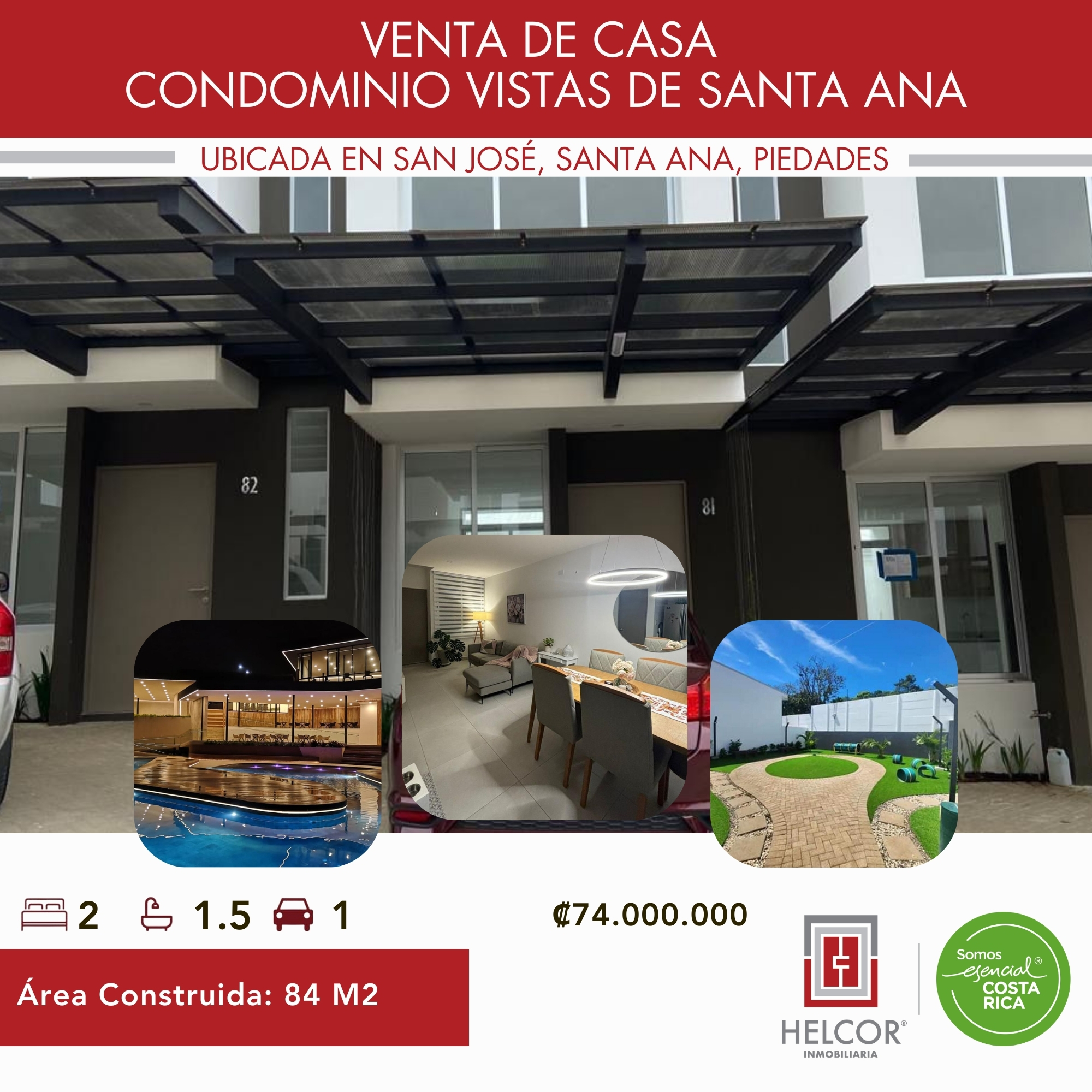 VENTA DE CASA – SANTA ANA, PIEDADES