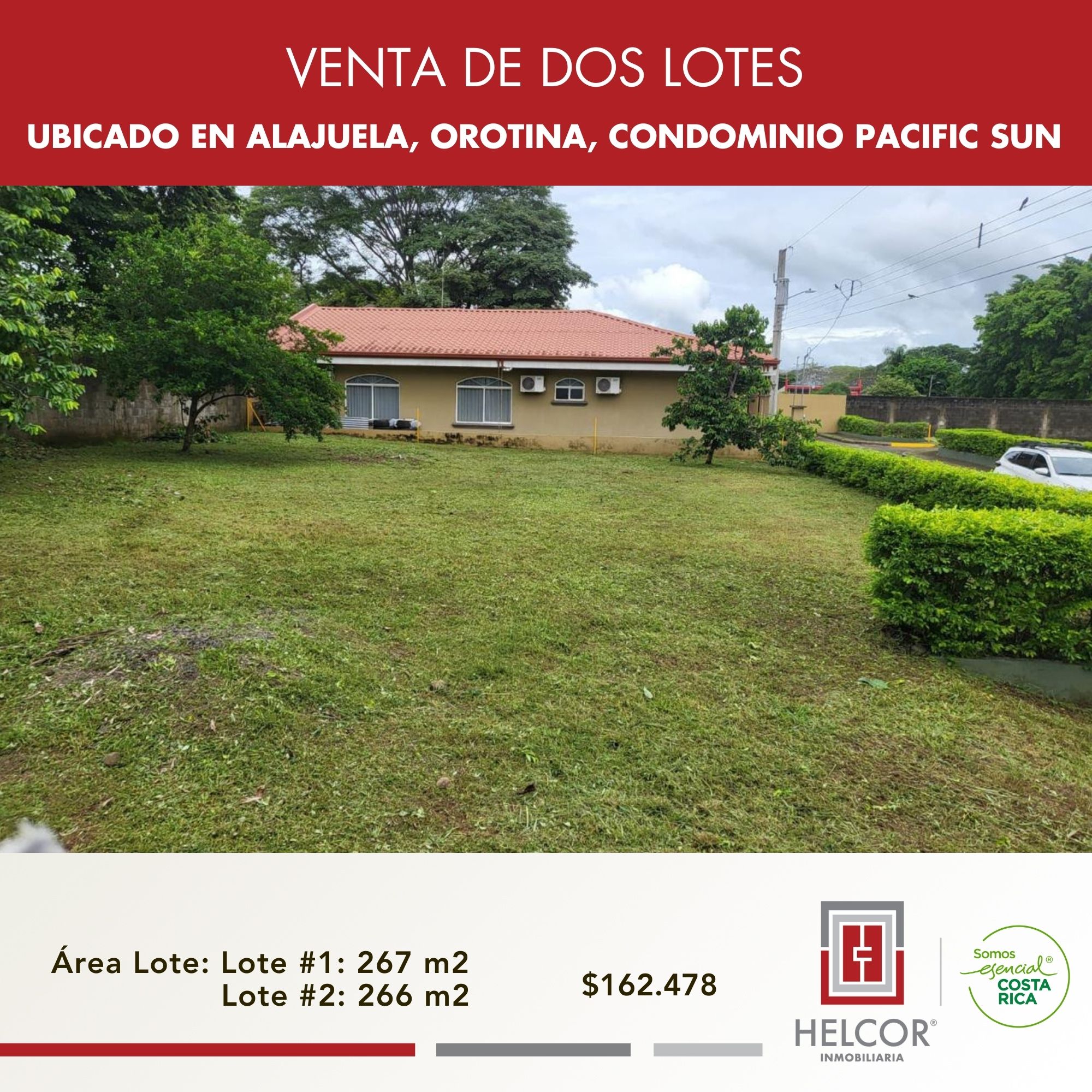 LOTES, ALAJUELA, OROTINA, CONDOMINIO PACIFIC SUN