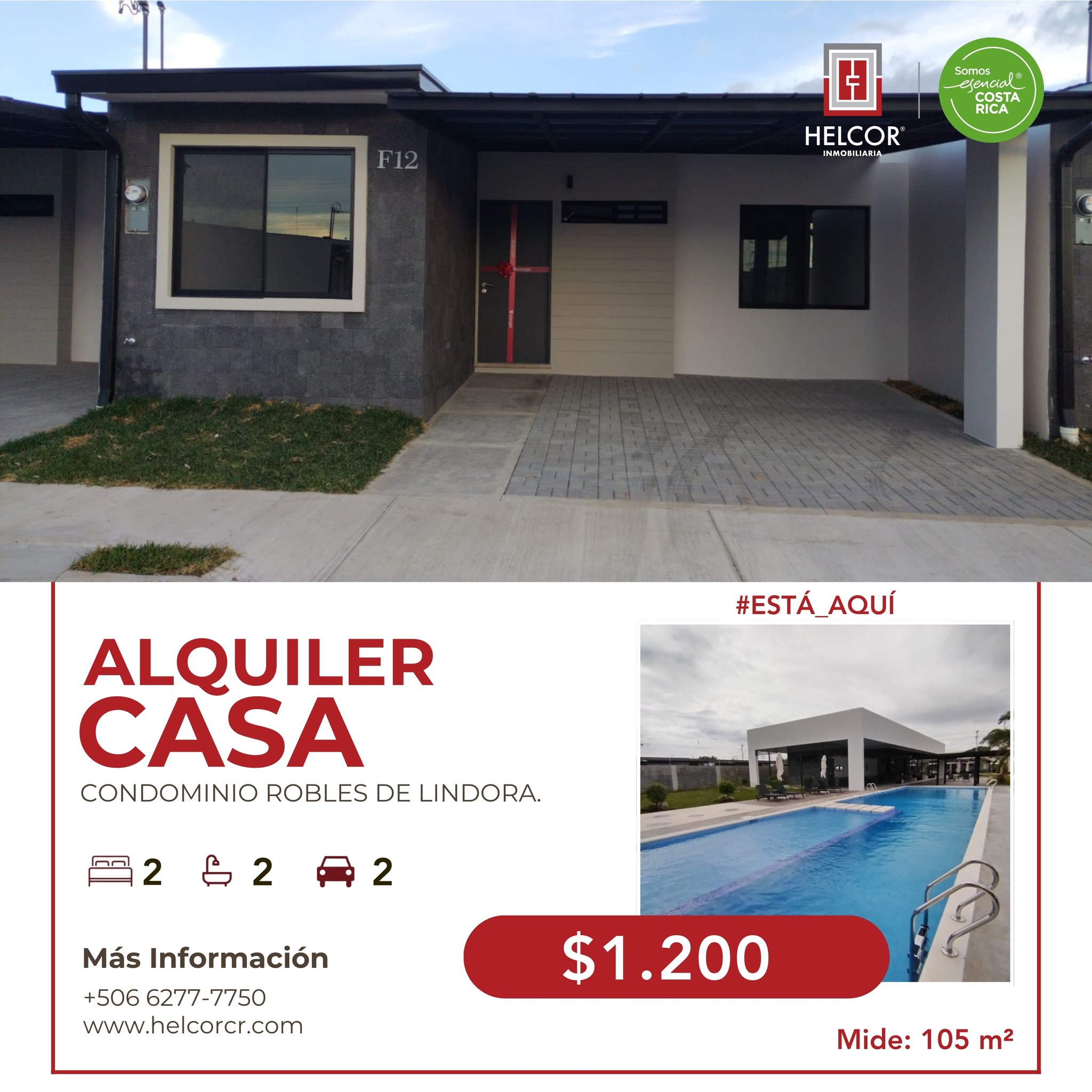 ALQUILER DE CASA NUEVA – SANTA ANA, LINDORA