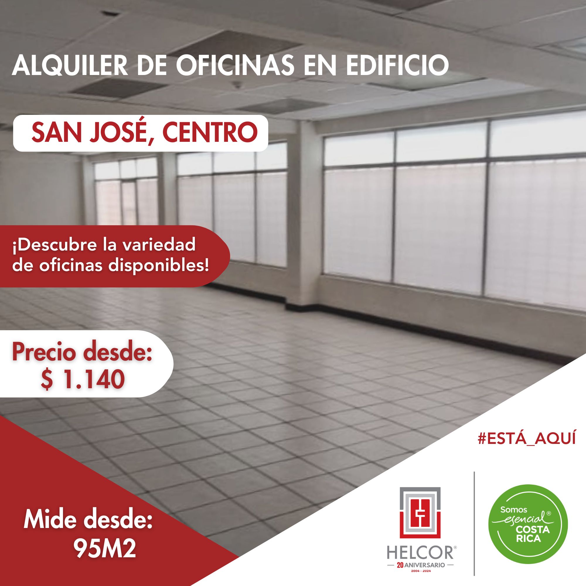 OFICINAS EN EDIFICIO, SAN JOSE, CENTRO