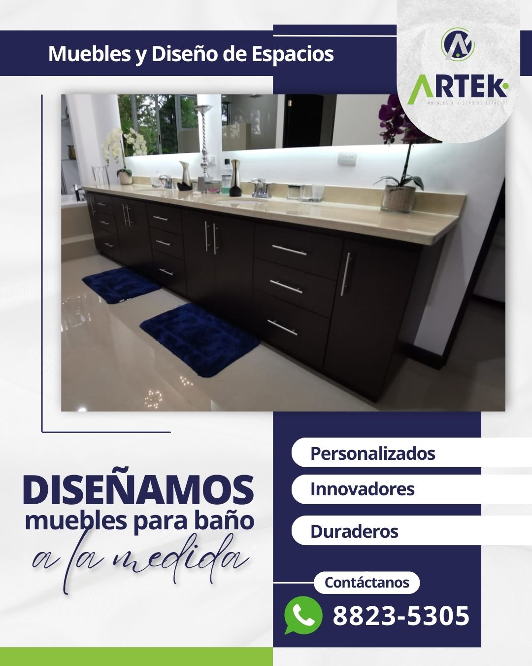 ¡Transforma tu baño en un oasis de estilo y funcionalidad con Artek!