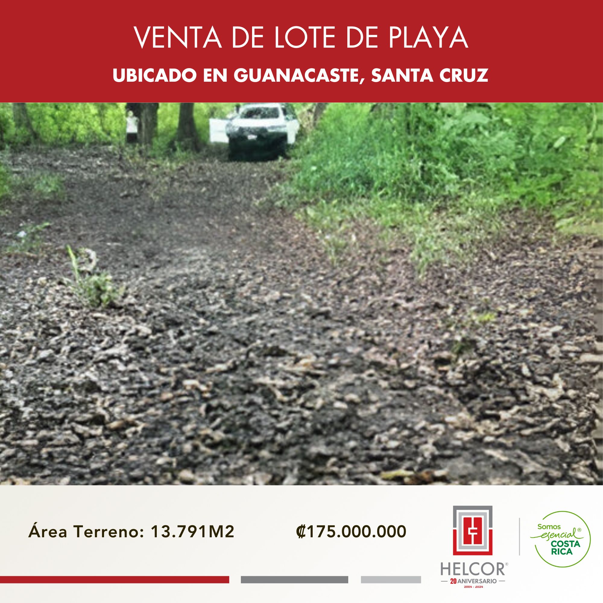 VENTA DE LOTE DE PLAYA EN SANTA CRUZ DE GUANACASTE