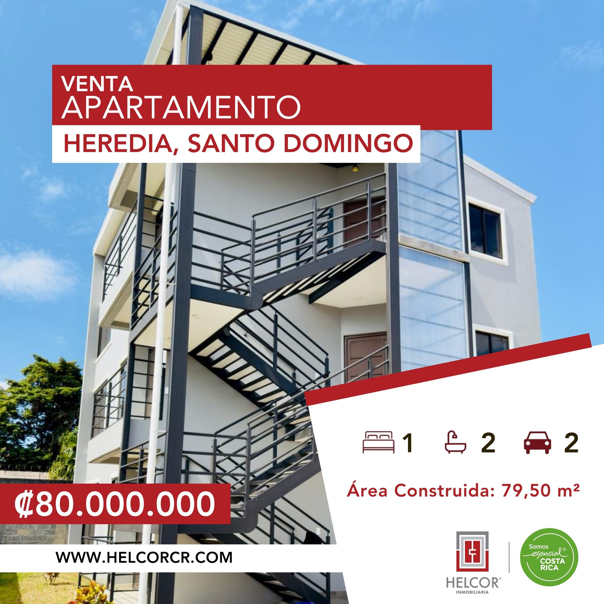 VENTA DE APARTAMENTO NUEVO – SANTO DOMINGO, HEREDIA