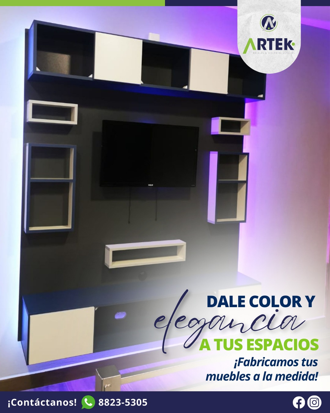 ¡Dale color y elegancia a tus espacios con nuestros muebles a la medida! ?