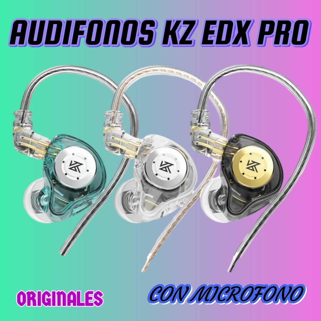 Audífonos KZ EDX PRO calidad HiFi con micrófono